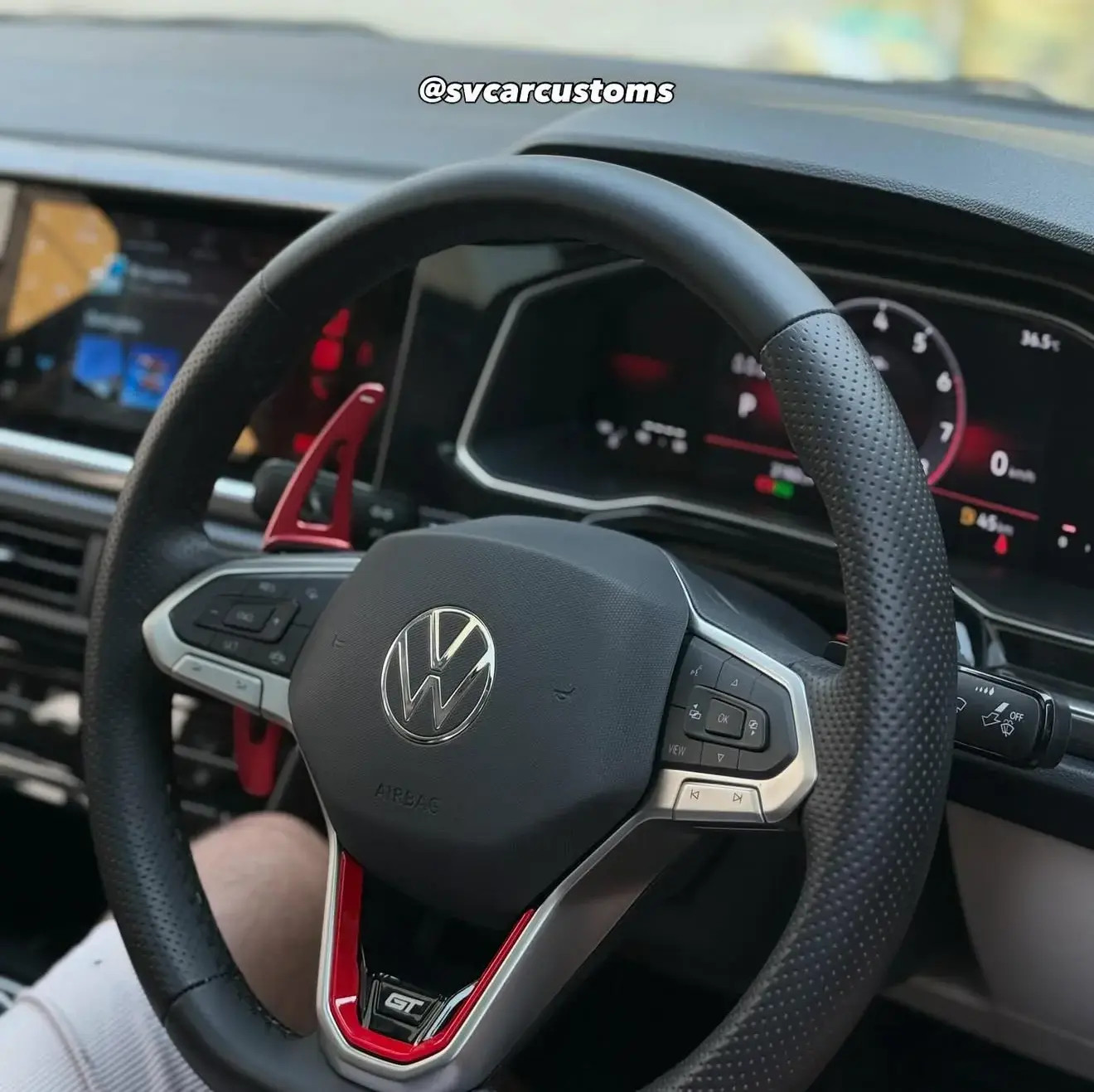 Virtus metal paddle shifters & steering gt badge combo - Image 2