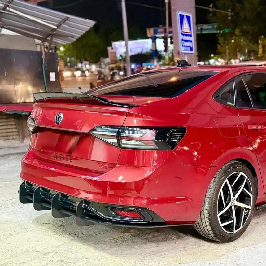 Virtus / slavia Rs style spoiler and 4 fin rear diffuser combo