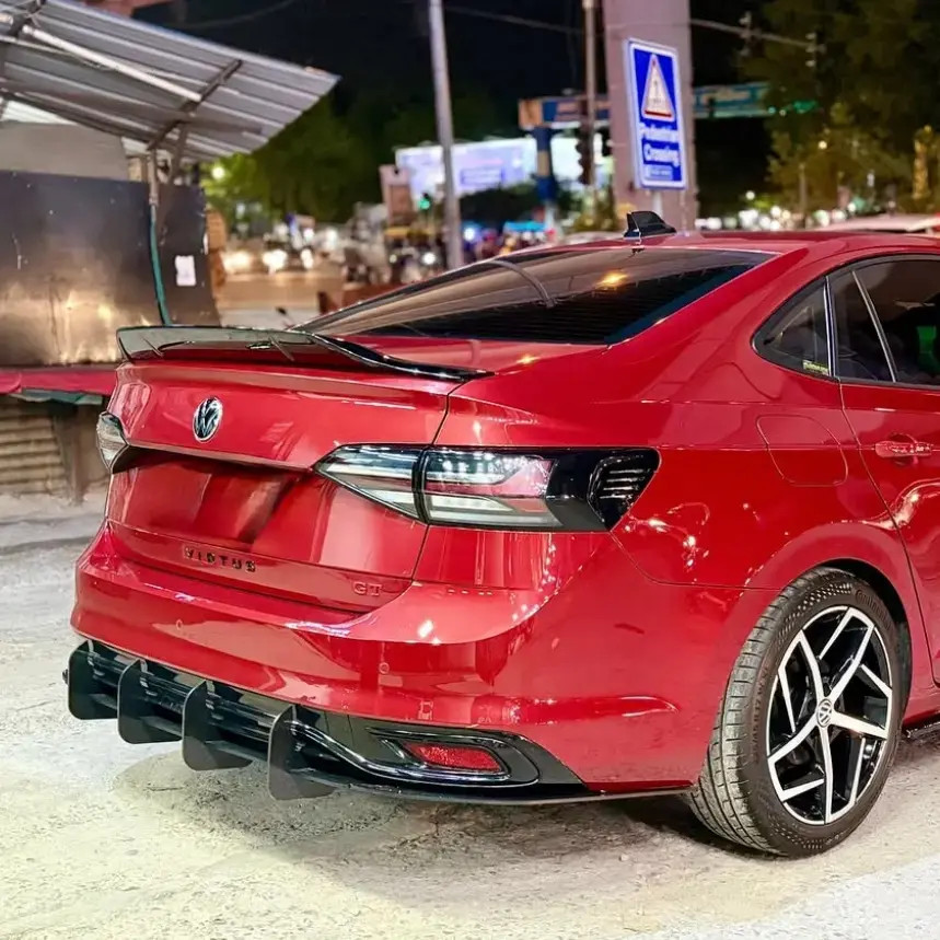Virtus / slavia Rs style spoiler and 4 fin rear diffuser combo - Image 1