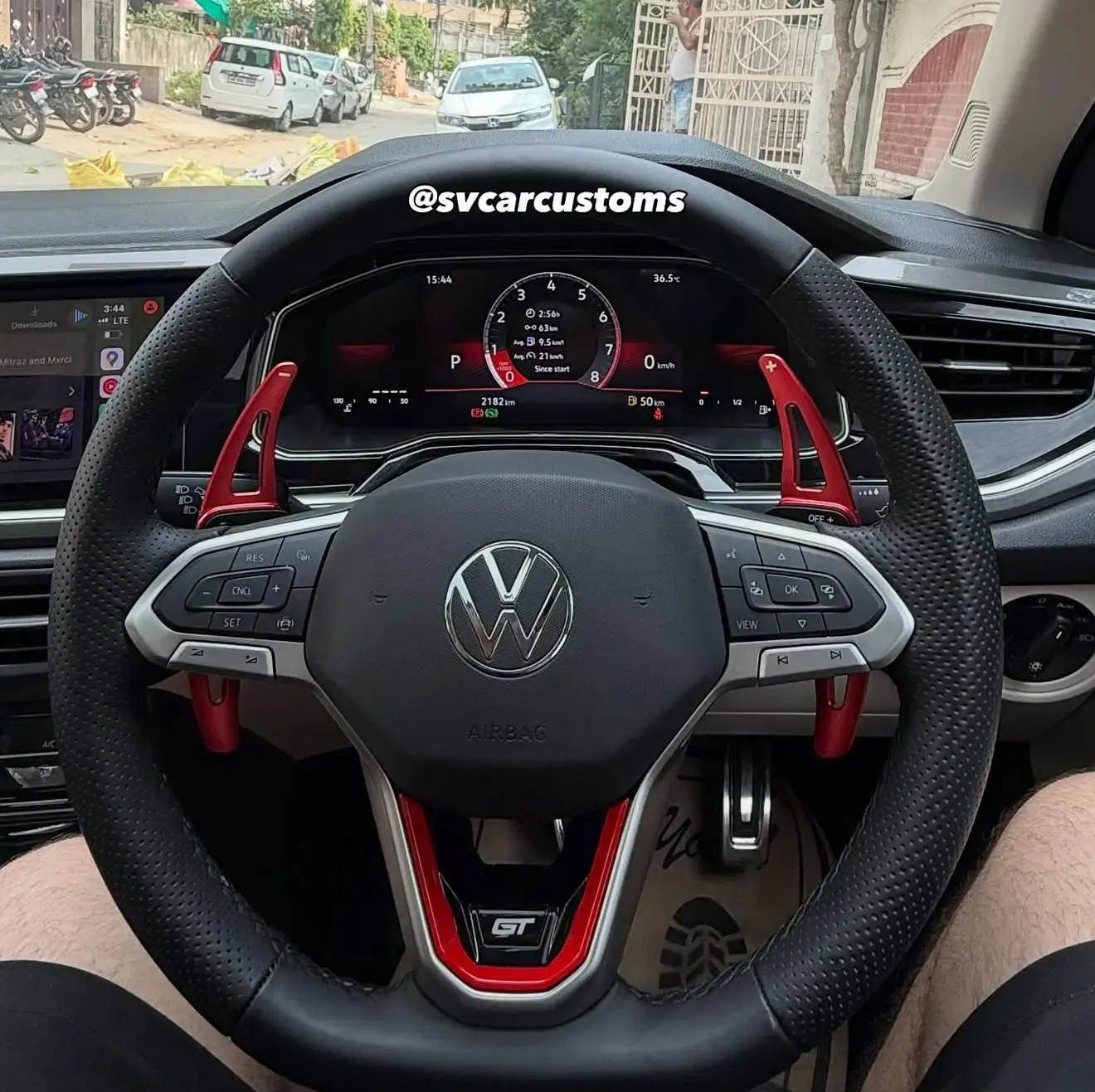 Virtus metal paddle shifters & steering gt badge combo - Image 3
