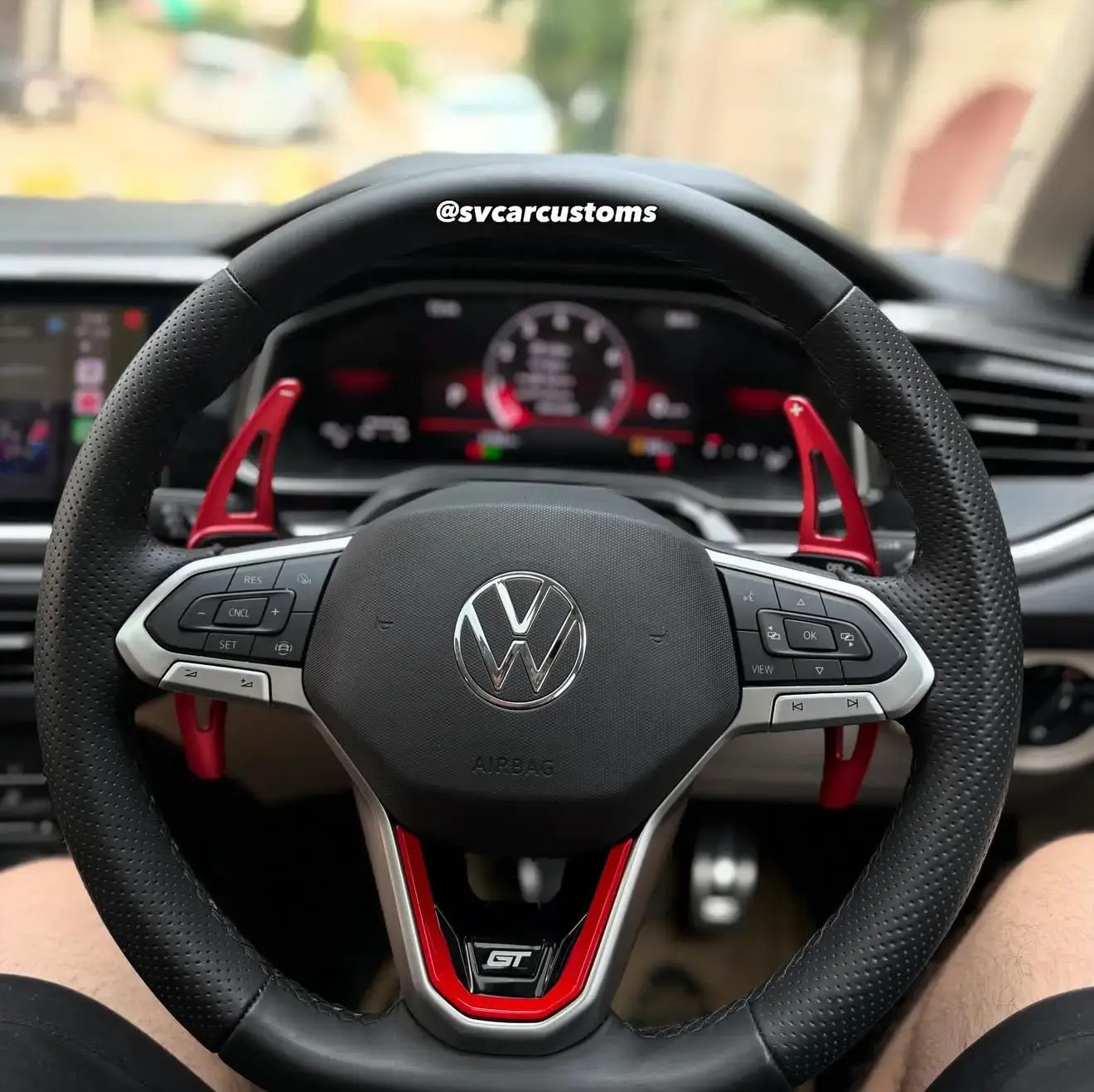 Virtus metal paddle shifters & steering gt badge combo - Image 1
