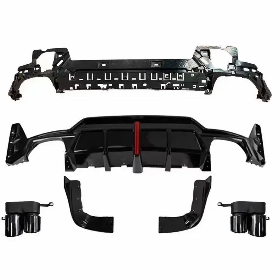 BMW G20 Lci diffuser with side canards + exhaust tips premium imported quality