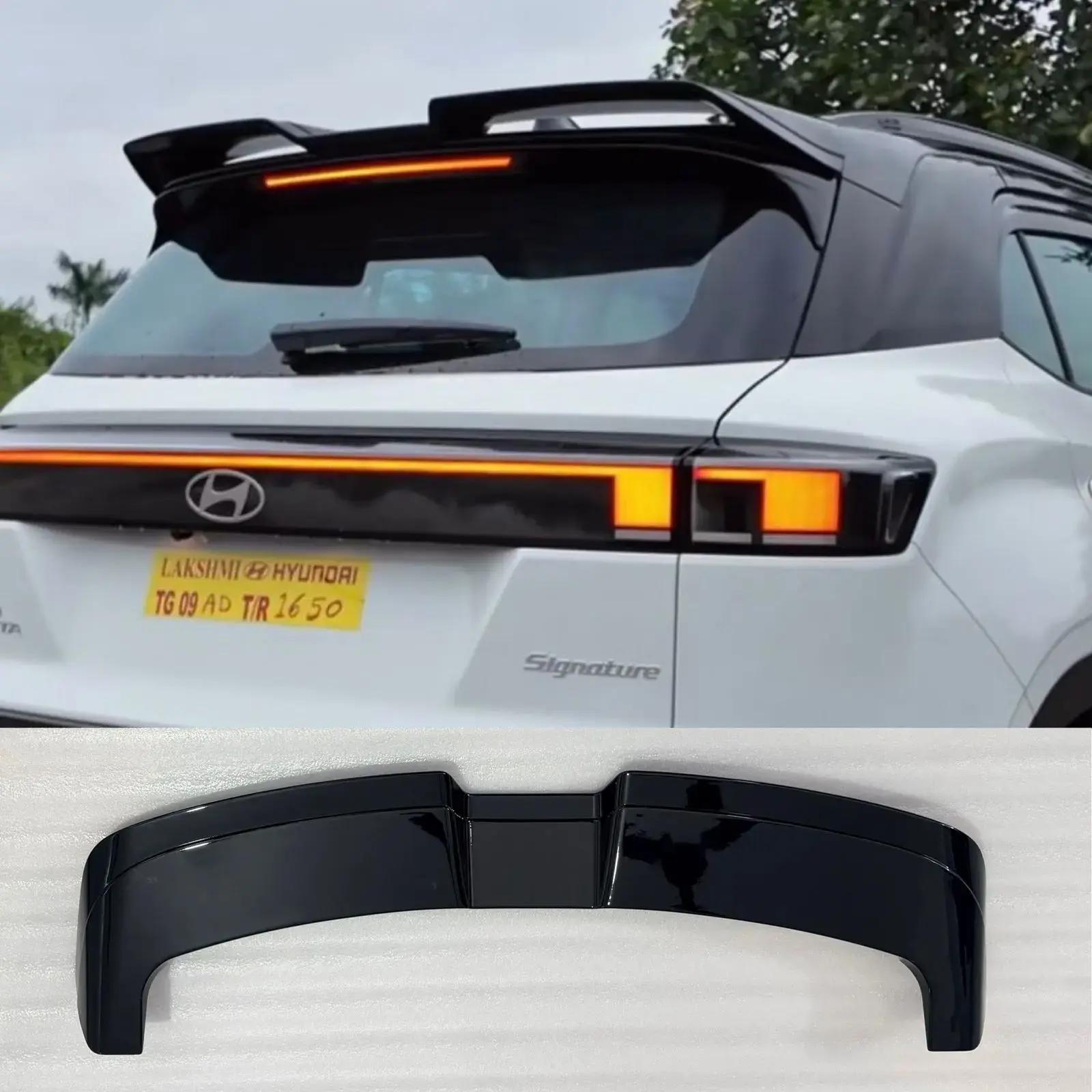 Creta imported abs glossy black aftermarket spoiler