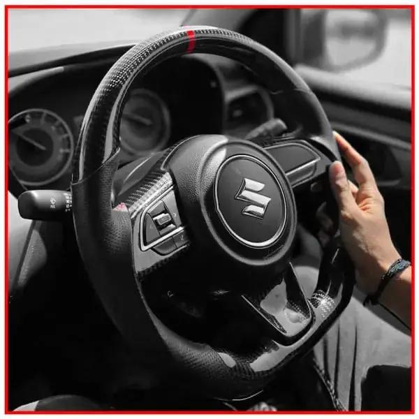 Maruti copy carbon fibre steering wheel | Aftermarket steering