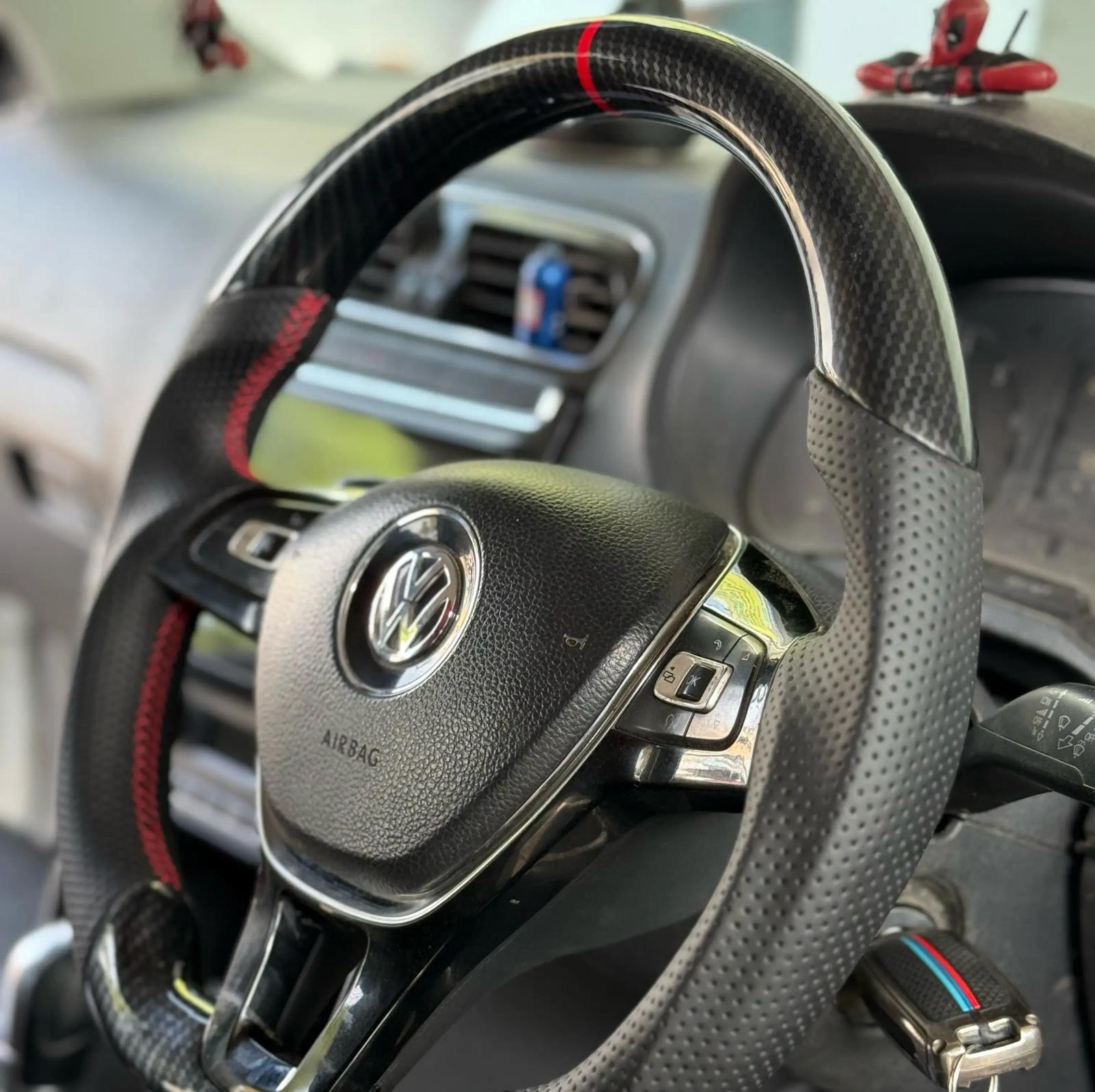Polo copy carbon fibre steering wheel