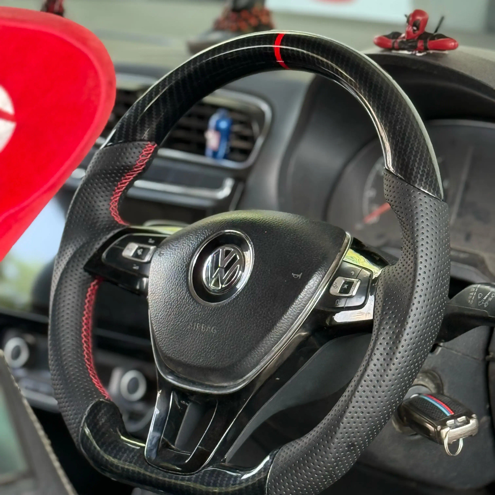 Polo copy carbon fibre steering wheel