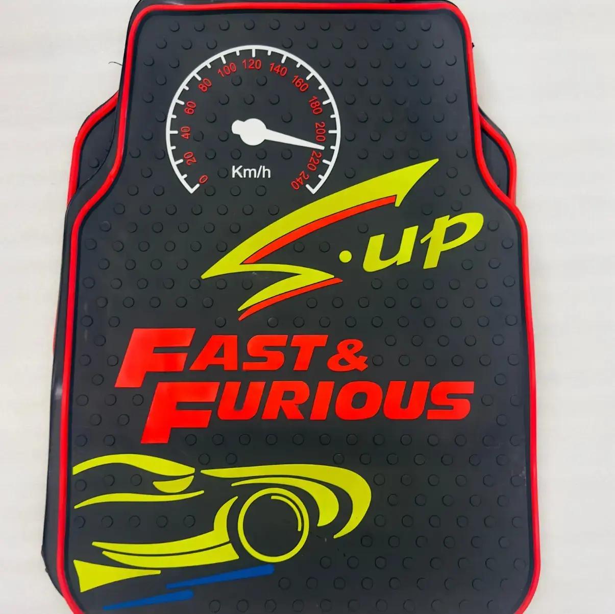 Rubber universal car mats set of 5