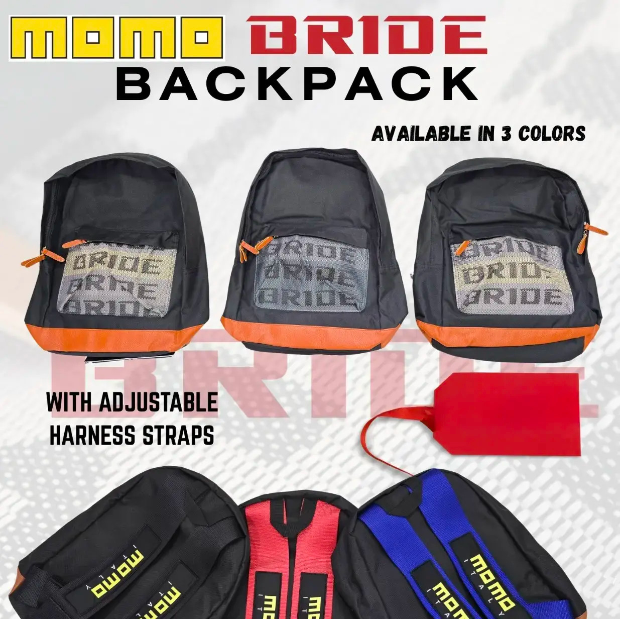 SPARCO BRIDE Racing Backpack | Travelling and racing bagpack