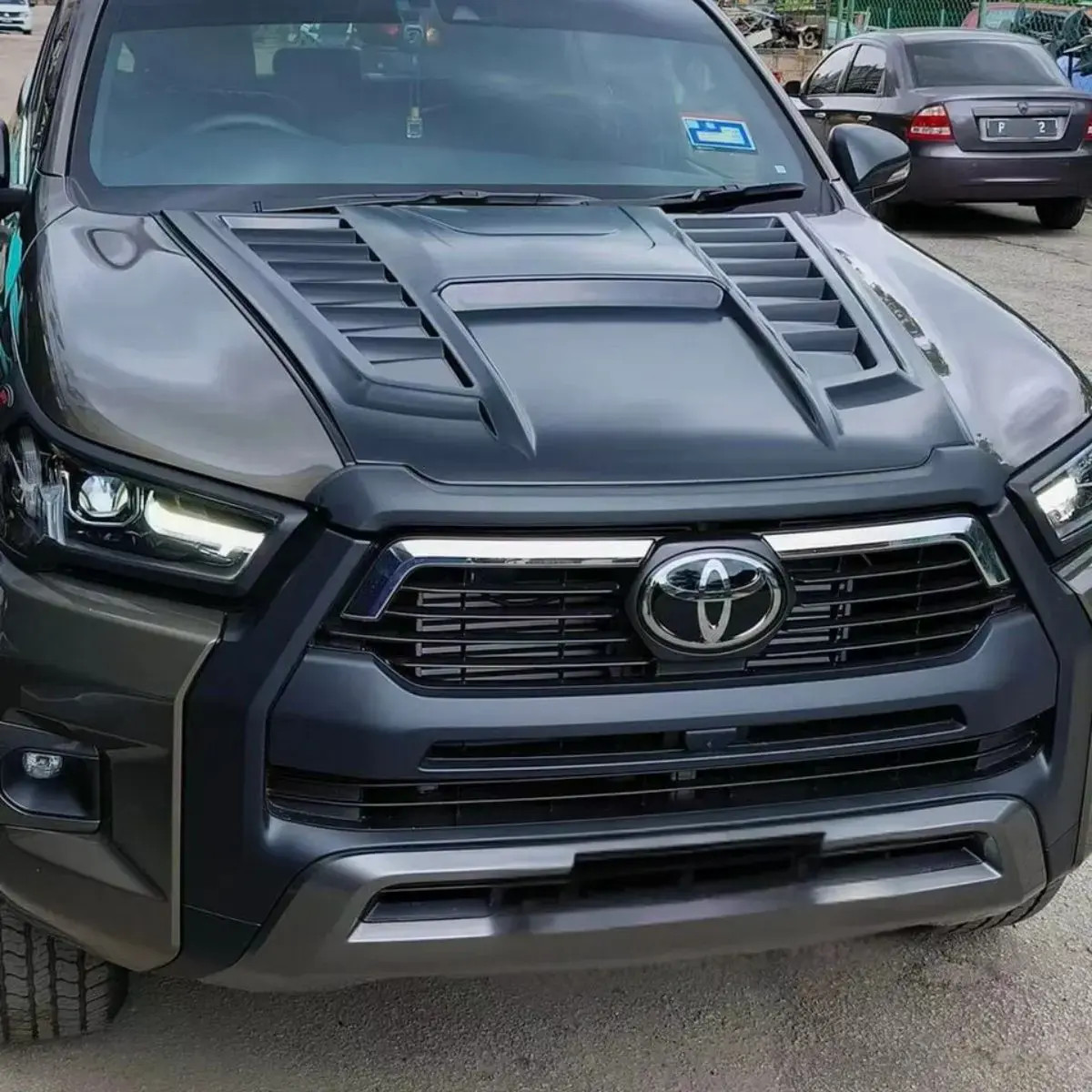 Toyota hilux dedicated hood scoop