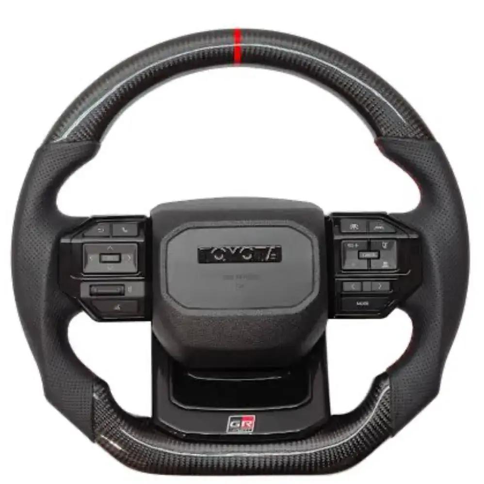 Toyota Land Cruiser Prado LC-250 Steering Wheel | Carbon Fiber Finish