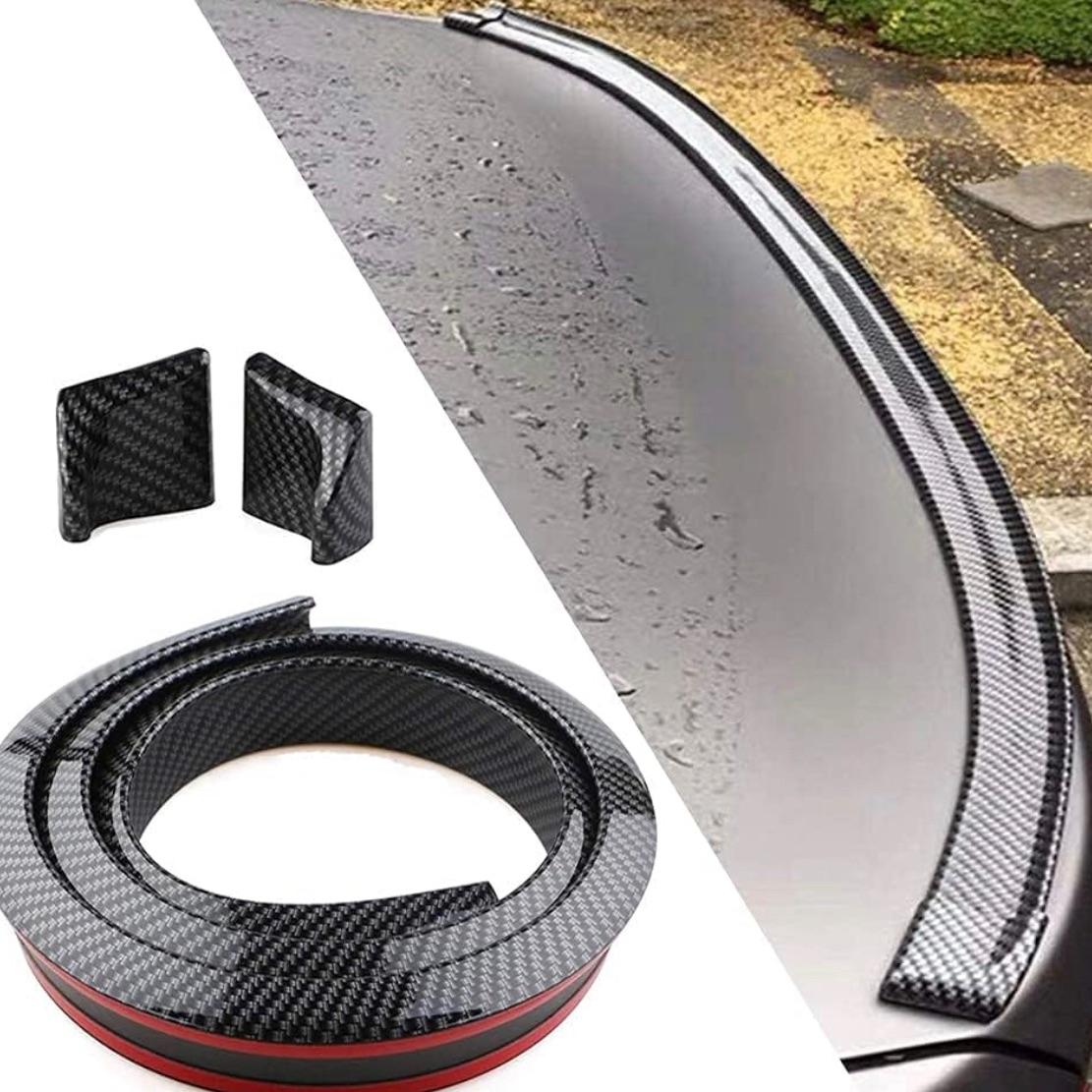 Universal carbon fibre trunk spoiler