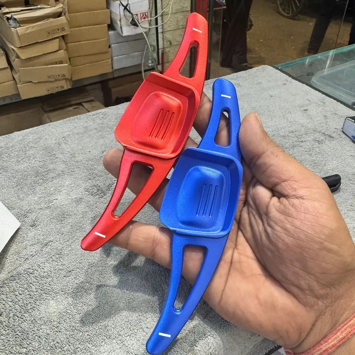 Virtus metal paddle shifters long