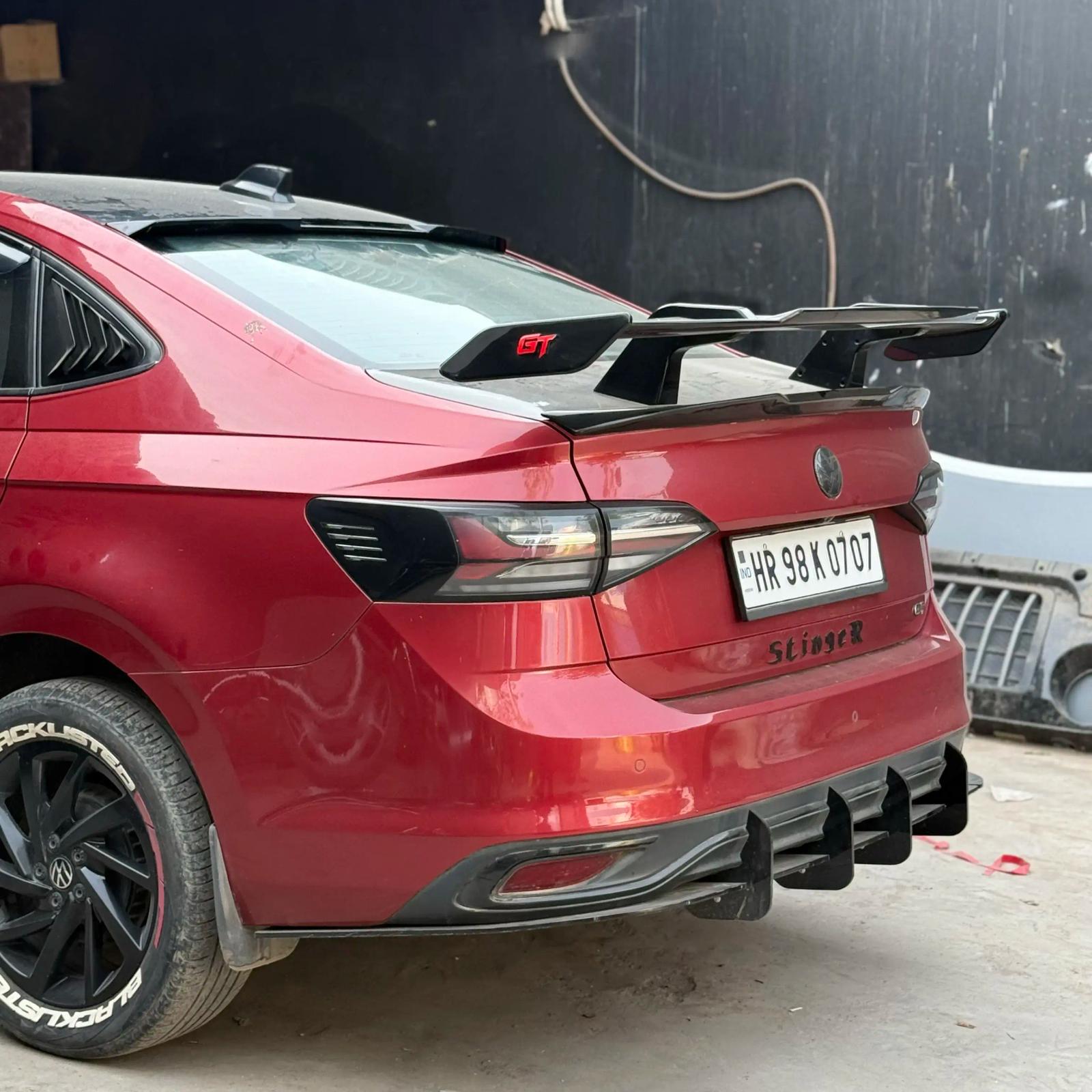 Vw Virtus 4 fin rear diffuser
