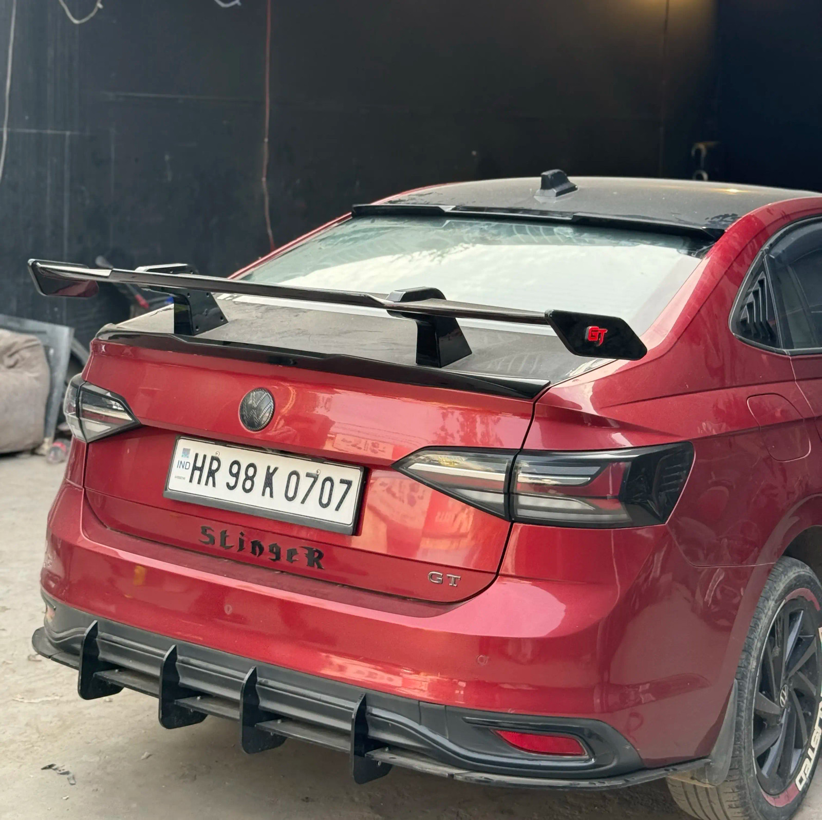 Vw Virtus 4 fin rear diffuser
